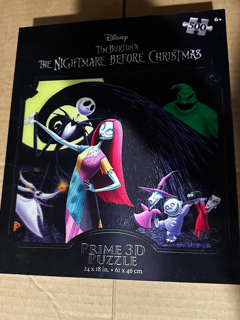Disney The Nightmare Before Christmas Puzzle — Black, Pink, Teal, Green